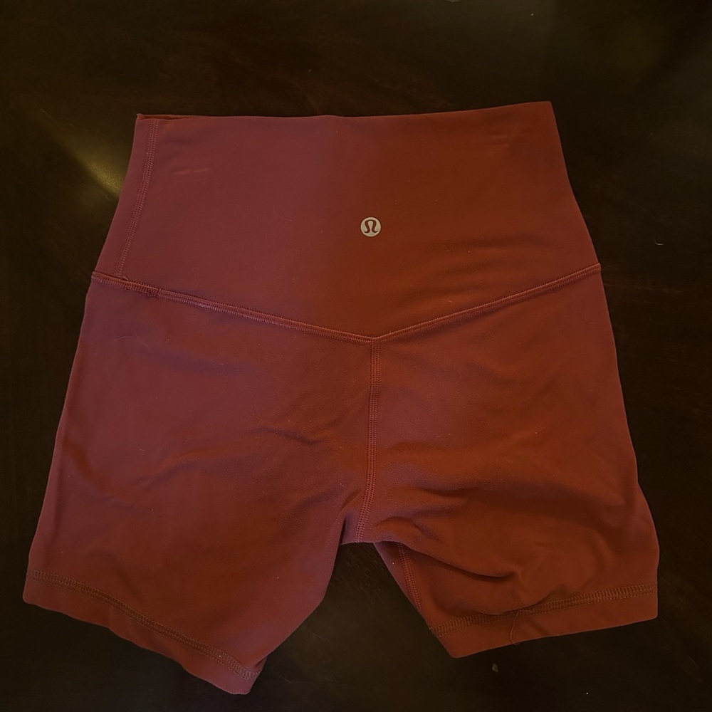 High-Waisted Rust Women's Shorts